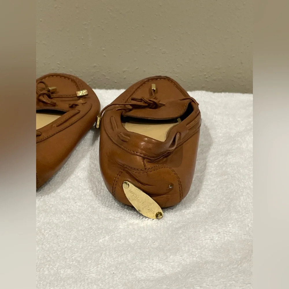 Michael Kors Genuine Leather Loafers In Camel Color Size‎ 7.5